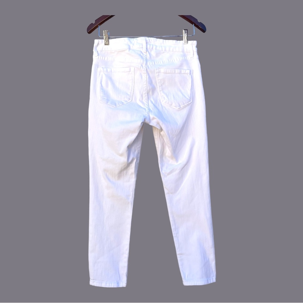 NINE WEST Women's Gramercy Skinny Ankle Length Jean White Size 6 - Picture 8 of 8